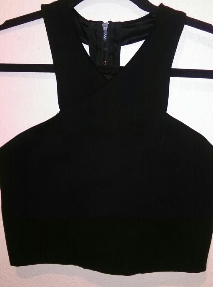 Express Black Crop Top | Sz S